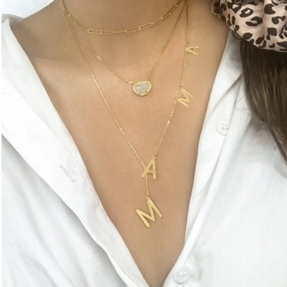 NWT ADORNIA Mama Lariat Necklace in Sterling Silver